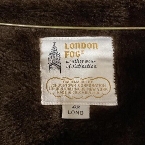 Mens London Fog lined jacket size 42 long soft interior vintage - Picture 4 of 5